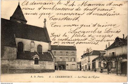 CPA Chambourcy Place de l'Eglise (1423657)