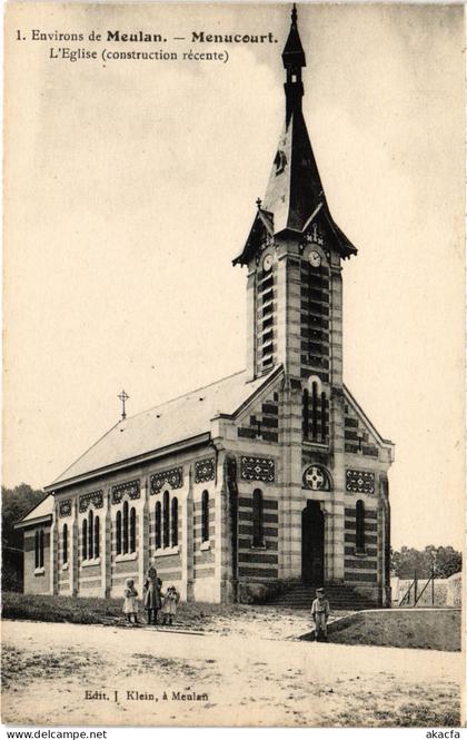 CPA MENUCOURT Eglise (1386261)