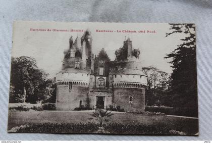 Cpa 1936, Rambures, le château côté Nord, environs de Oisemont, Somme 80