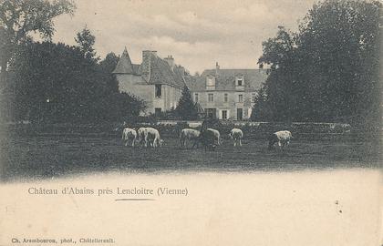 V 483 /CPA  ABAINS PRES LENCLOITRE (86)   LE CHATEAU