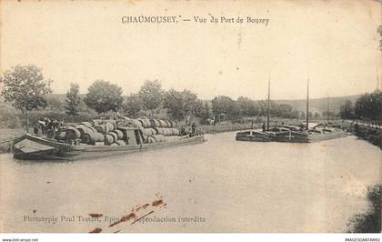 88 CHAUMOUSEY #FG56811 VUE DU PORT DE BOUZEY PENICHE TRANSPORT MARITIME