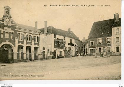 CPA 89 SAINT-SAUVEUR-EN-PUISAYE. LA HALLE - France - 0