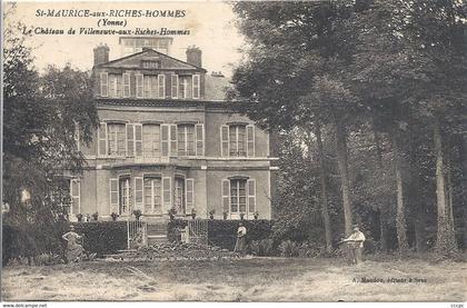 CPA Saint-Maurice-aux-Riches-Hommes Le Château de Villeneuve-aux-Riches-Hommes