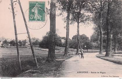 Aincourt - Route de Magny -  CPA°J