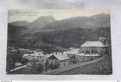 O178, Cpa 1921, Abondance, vue générale, Haute Savoie 74