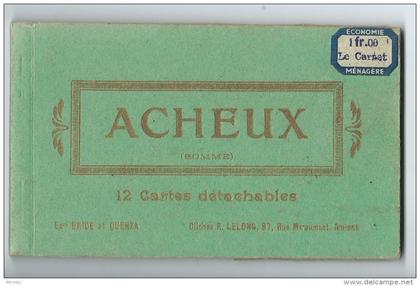 Carnet de 12 cartes Anciennes de : Acheux en Amienois