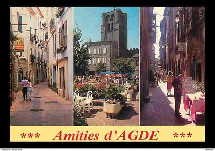 34 - Agde - Multivues - Flamme Postale de Agde - CPM - Voir Scans Recto-Verso