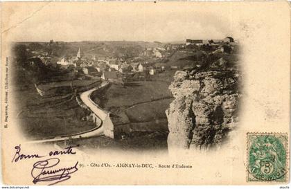 CPA AIGNAY-le-DUC - Route d'Etalente (586822)