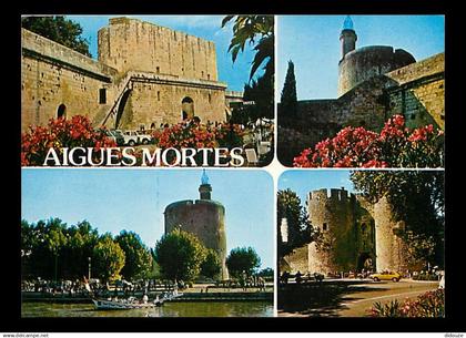 30 - Aigues Mortes - Multivues - Flamme Postale de Aigues Mortes - CPM - Voir Scans Recto-Verso