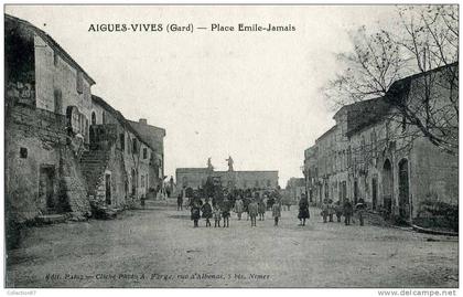 30 - GARD - AIGUES VIVES - PLACE EMILE JAMAIS