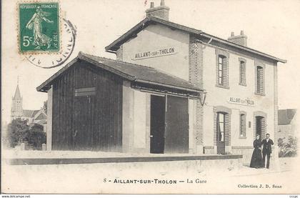 CPA Aillant-sur-Tholon La Gare