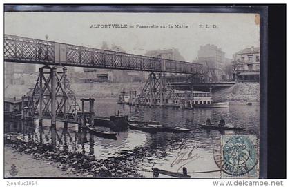 ALFORTVILLE PASSERELLE CONSTUCTION 1906