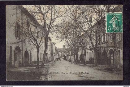 CPA 13 - ALLEINS - RUE DE L'EGALITE - L'HORLOGE