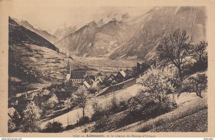 ALLEMONT (Isère): Allemont et la plaine du Bourg-d'Oisans