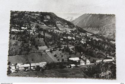 Cpsm, Allemont, vue générale, au fond le massif des Sept Laux, Isère 38