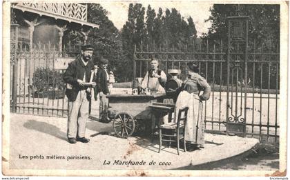 CPA  Carte Postale France Paris Petits métiers  Marchande de Coco 1906 VM64547ok