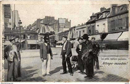 CPA PARIS les petits métiers parisiens Attrape-mouches! (305577)