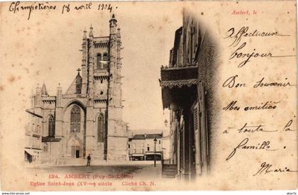 CPA AMBERT le...Ambert (PUY-de-DOME) - Église St-JEAN (XV siecle) (221476)