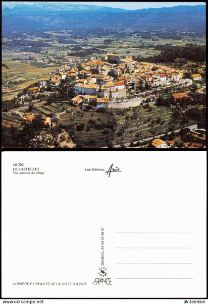 Le Castellet Vue aérienne du village, Aerial View Luftbild 1990