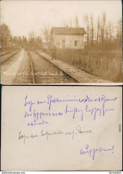 Reims Reims Posten an der Einfahrt nach B. nahe Reims 1917 Privatfoto