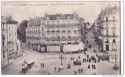 Angers - Place du Ralliement - Rue d'Alsace et Rue Saint-Maurille