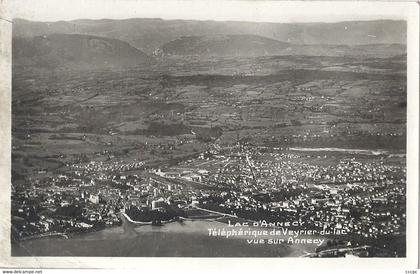 CPA Lac d' Annecy Téléphérique de Veyrier du Lac vue sur Annecy