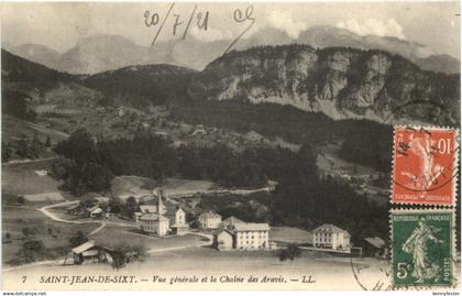 Saint-Jean-De-Sixt, Vue generale et la Chaine des Aravis