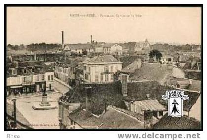 10 Arcis-sur-Aube - ARCIS-sur-AUBE - Panorama , Centre de la Ville - cpa