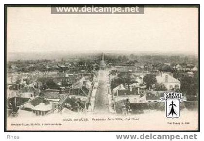 10 Arcis-sur-Aube - ARCIS-sur-AUBE - Panorama de la Ville, côté Ouest - cpa