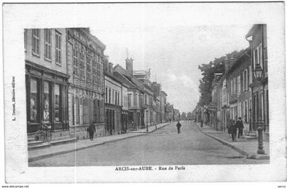 Carte Postale Ancienne de ARCIS SUR AUBE-Rue de Paris