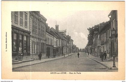 Carte Postale Ancienne de ARCIS SUR AUBE-Rue de Paris