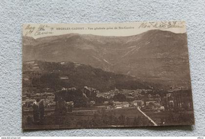 Argeles Gazost, vue générale de sainte Castère , hautes Pyrénes 65