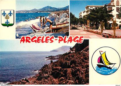 66 - Argelès sur Mer - Argelès Plage - Multivues - Blasons - CPM - Voir Scans Recto-Verso