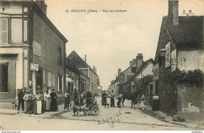 CHER  ARGENT SUR SAULDRE  rue de clémont   ( Attelage a Chien )