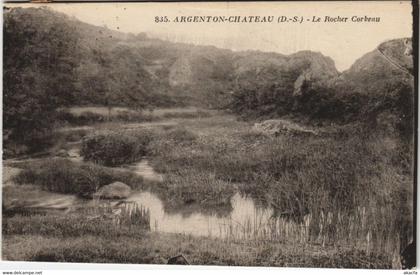 CPA ARGENTON-CHATEAU Le Rocher Corbeau (1140389)