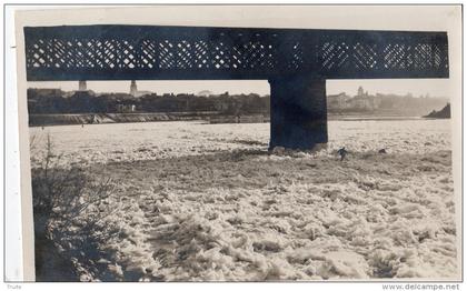 ARLES CARTE PHOTO DU RHONE GELEE