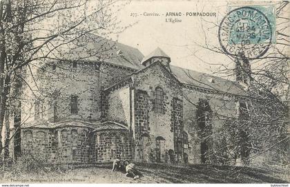 CPA 19 Corrèze Arnac Pompadour L'Eglise