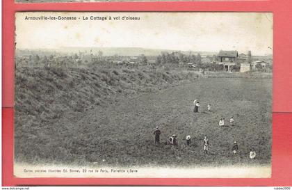 ARNOUVILLE LES GONESSES 1908 LE COTTAGE CARTE EN BON ETAT