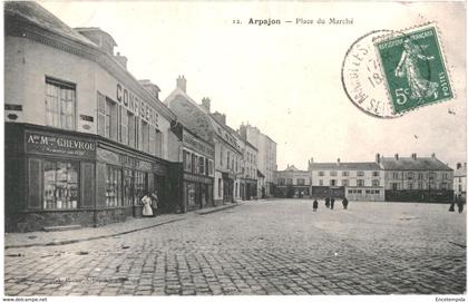 CPA-Carte Postale France Arpajon Place du Marché 1910 VM53425ok