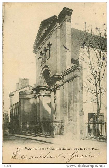 Dép 75 - Santé - Paris - Arrondissement 06 - Ancienne académie de médecine - Rue des Saints Pères - état