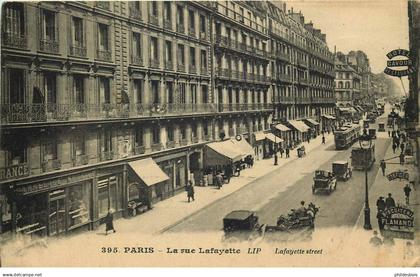 PARIS  09 arrondissement  la rue Lafayette