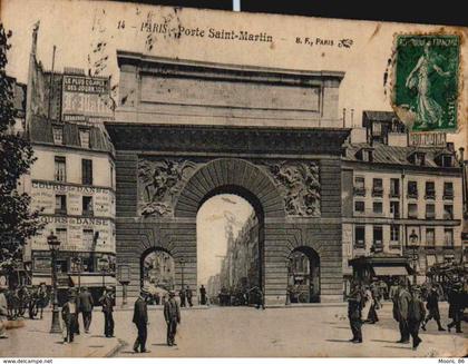 75 - PARIS - PORTE SAINT MARTIN - ARRONDISSEMENT 10