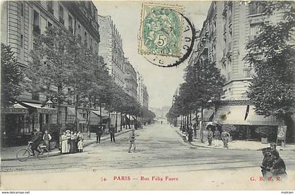 - paris -ref-C582- rue felix faure - restaurant aldebert - restaurants - cafe - billard - cafes - carte bon etat -