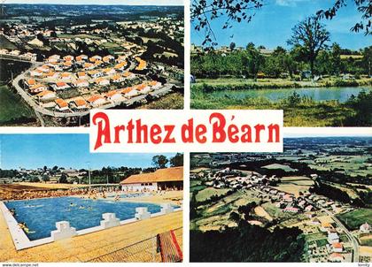 64 Arthez de Bearn multi vues vue aerienne camping piscine