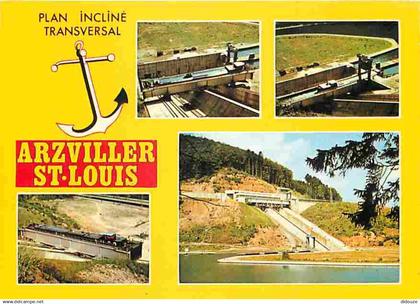 57 - Saint Louis - Arzviller - Le plan incliné transversal - Ascenseur à Bateaux - Multivues - Carte Neuve - CPM - Voir