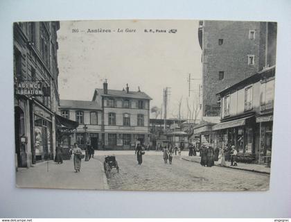 CPA  Gare :  Asnières - La Gare