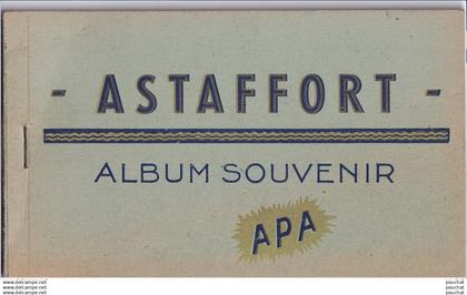 B19-47) ASTAFFORT -  ALBUM SOUVENIR - CARNET COMPLET DE 8 CPA -  EDITEUR APA ALBI - ( 3 SCANS )