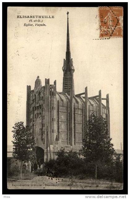 78 Elisabethville Aubergenville eglise D78D K78029K C78029C RH084263