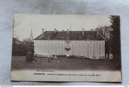 Auberive, château d'Auberive vue de derrière ou vue du parc, Haute Marne 52