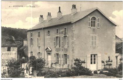 CARTE POSTALE ANCIENNE DE AUBERIVE  -  4    LA MAIRIE